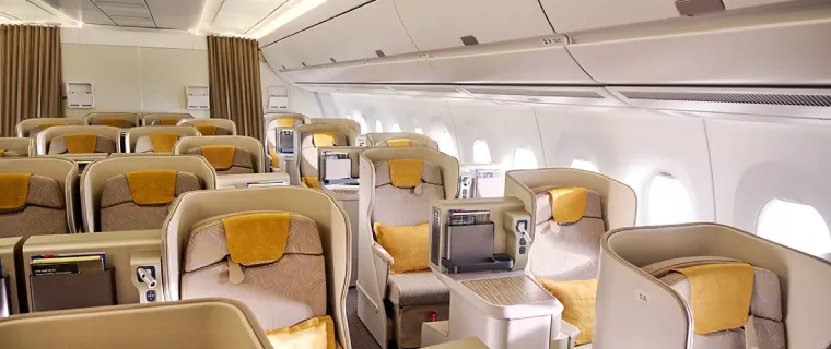 Prémiová business třída Asiana Airlines – komfortní cestování rezervovatelné u STUDENT AGENCY