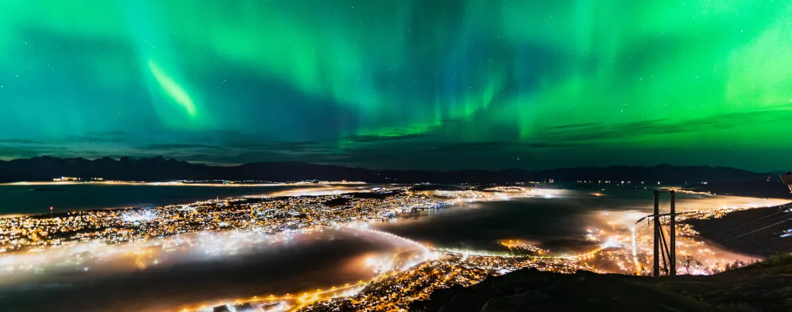 Polární záře nad Tromsø