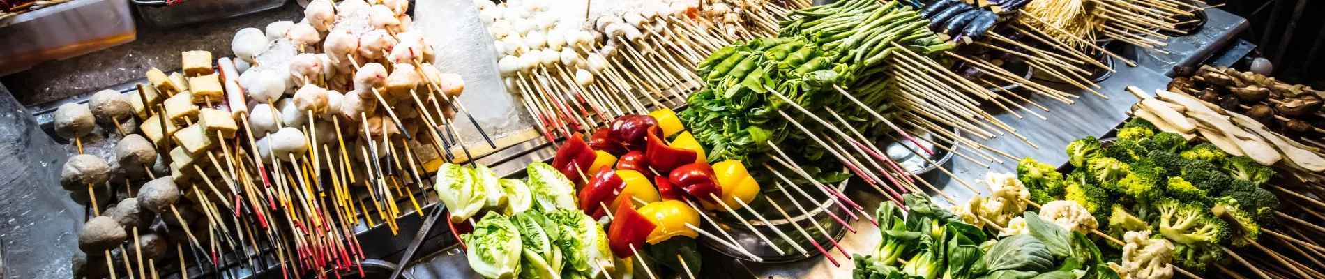 Tradiční malajský pouliční fastfood