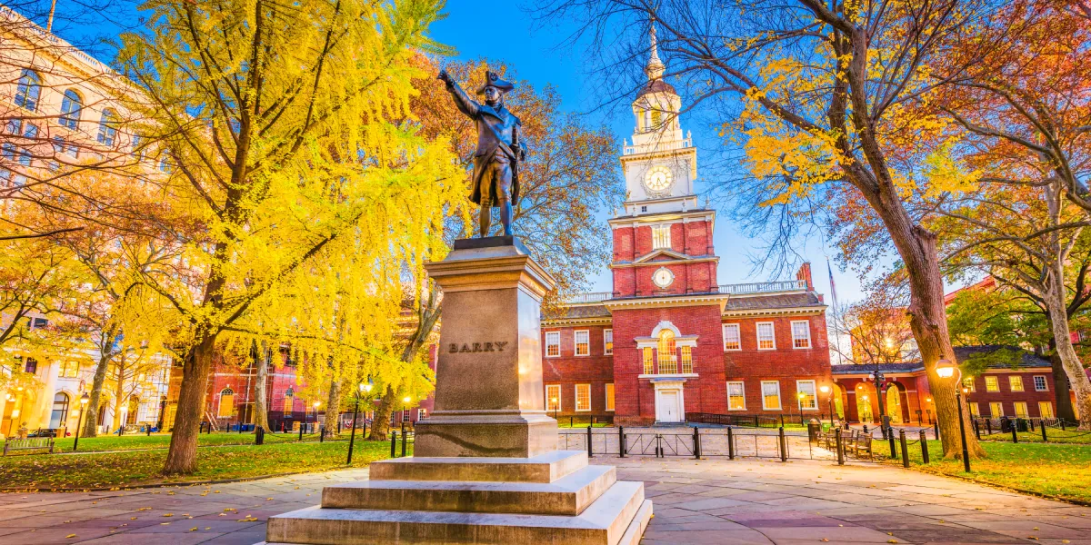 Independence Hall a Liberty Bell