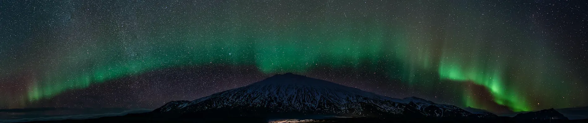 Island, polární záře