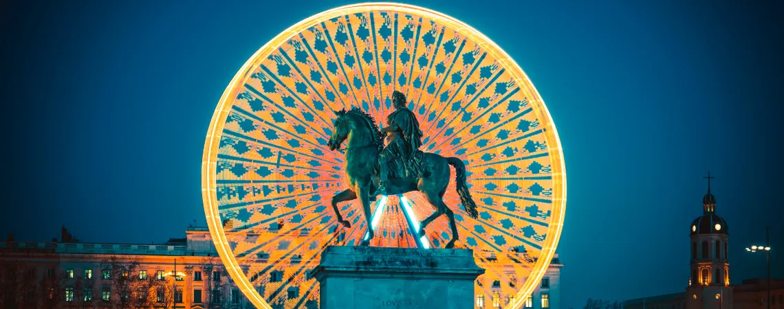 Ruské kolo na Náměstí Bellecour