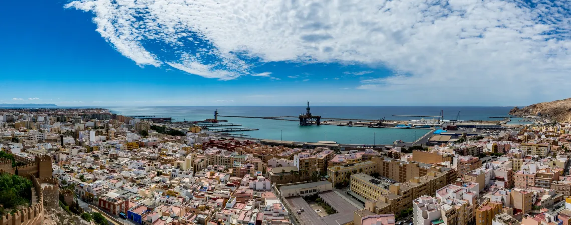 panoramatický pohled na Almerii