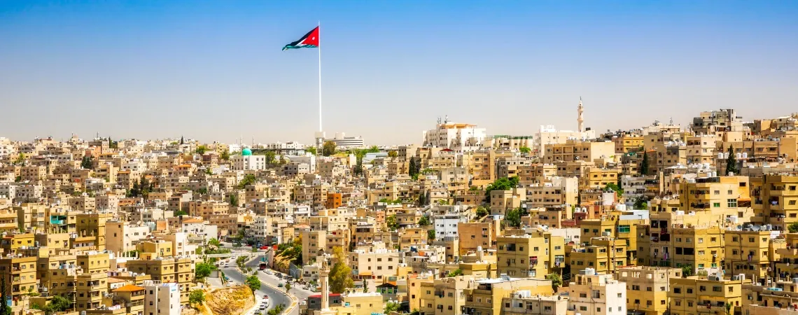 panoramatický pohled na Ammán