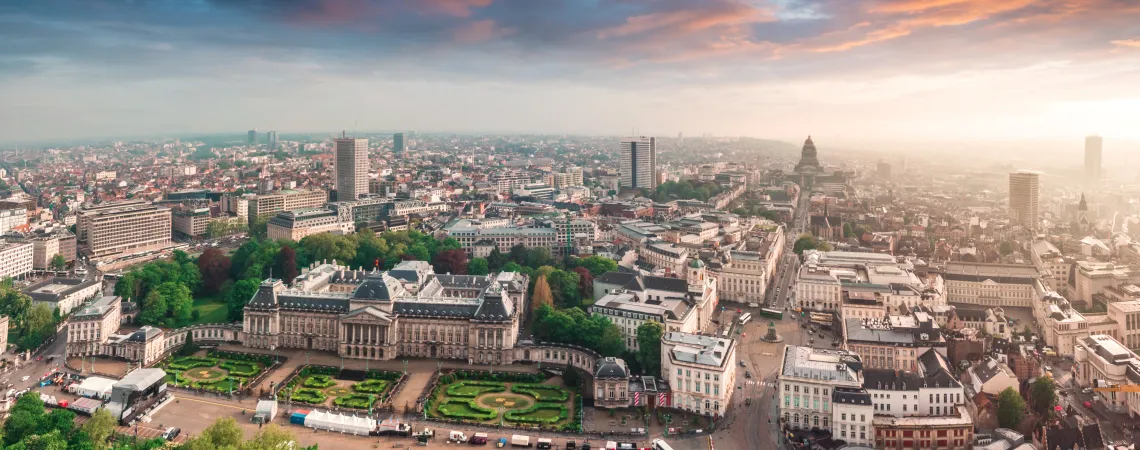 panoramatický pohled na Brusel