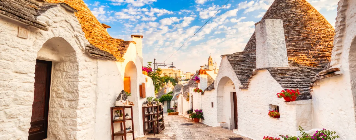 Domky trulli v Alberobello