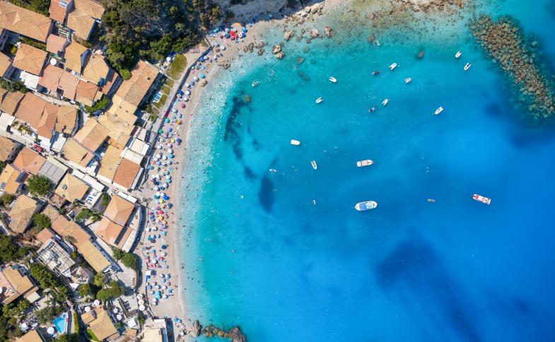 Řecko, Ostrovy, Lefkada, Agios Nikitas