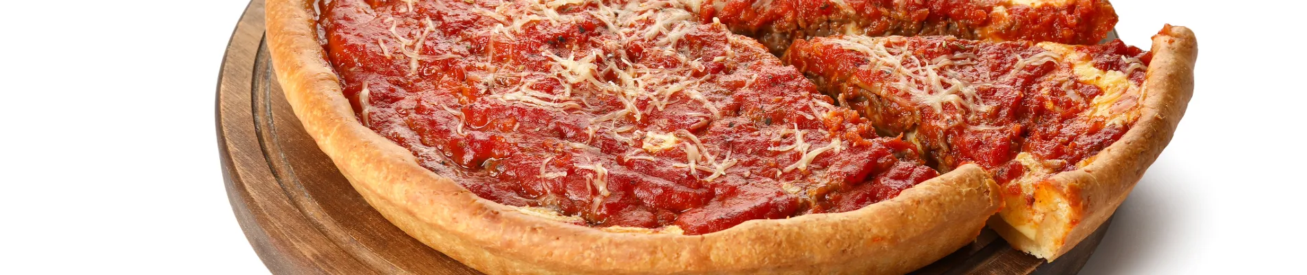 Deep-dish pizza