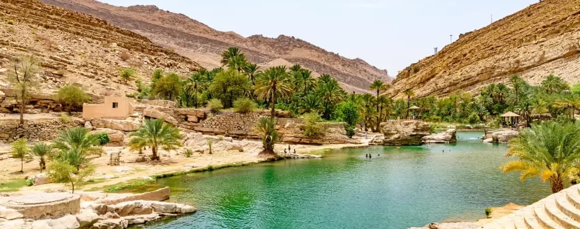 Oáza Wadi Bani Khalid, Omán