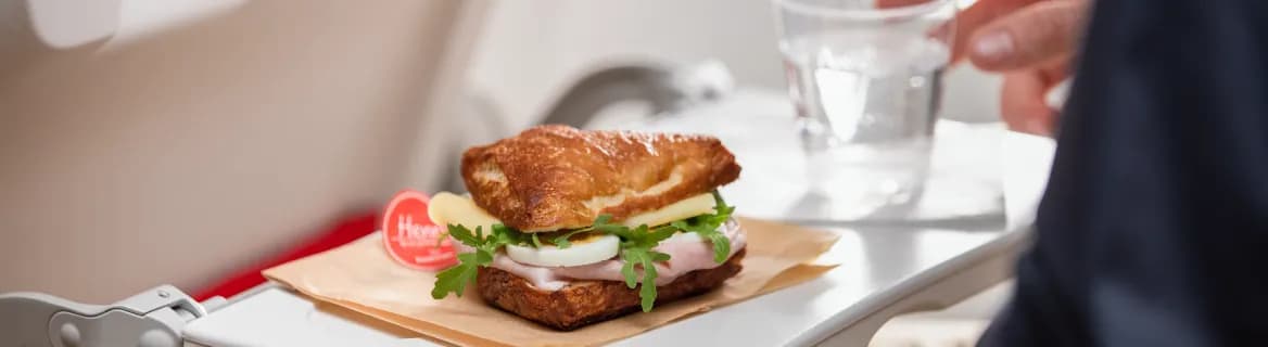 Austrian Airlines, catering | Letenky do STUDENT AGENCY