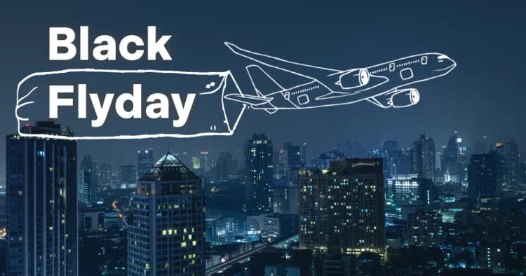 Black Flyday 2025 | Slevy na letenky až 50 % – STUDENT AGENCY