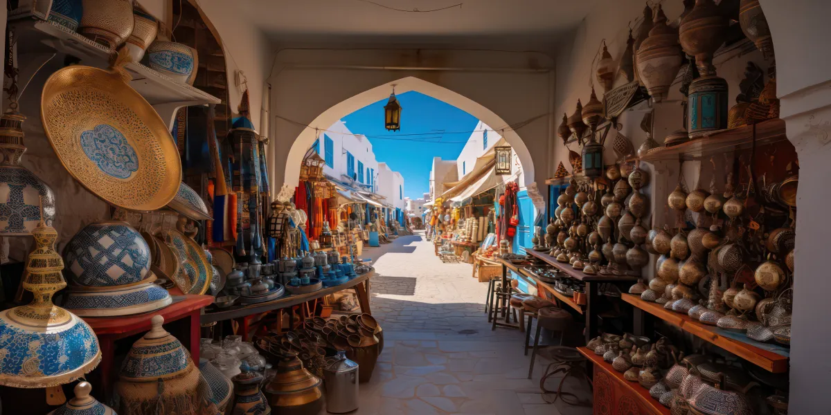 Prozkoumání Houmt Souk Prozkoumání Houmt Souk