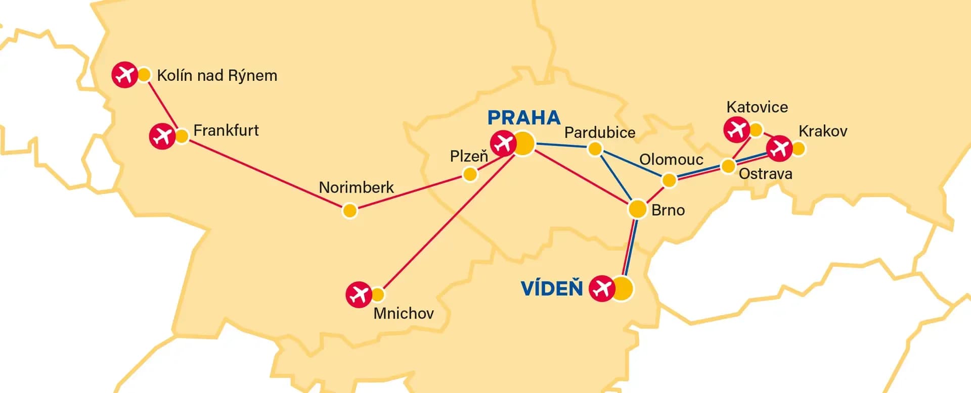 Na která letiště vás dovezeme Na která letiště vás dovezeme