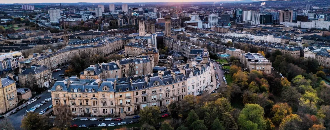 výhled z parku Circus výhled z parku Circus