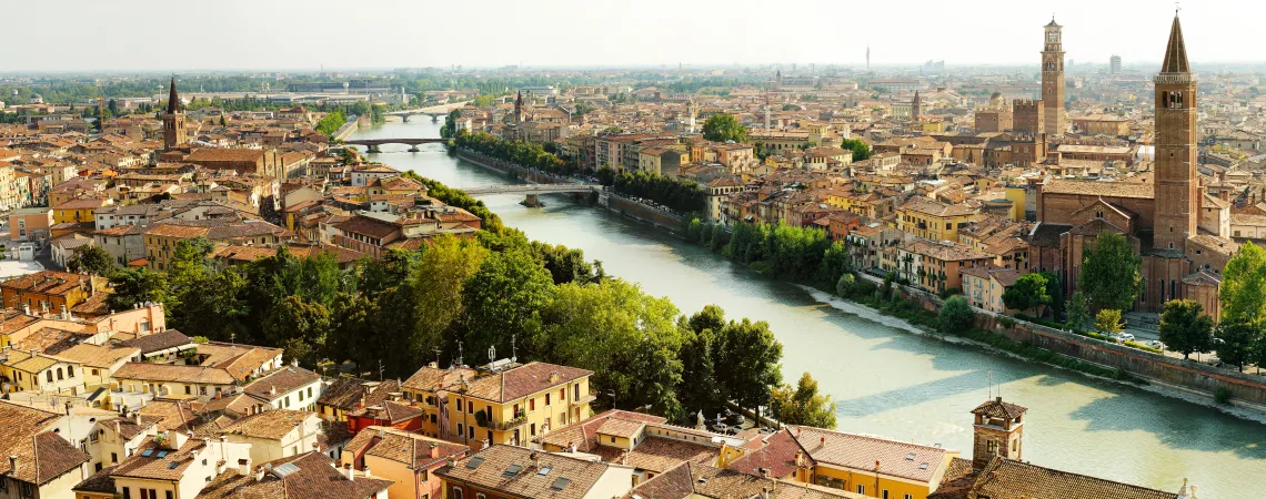 panoramatický pohled na Veronu panoramatický pohled na Veronu