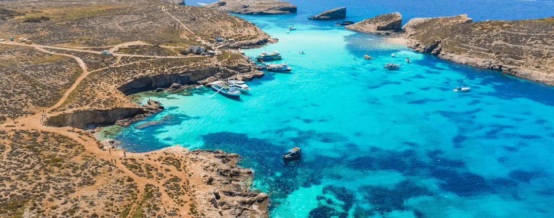 Modrá laguna, Malta Modrá laguna, Malta