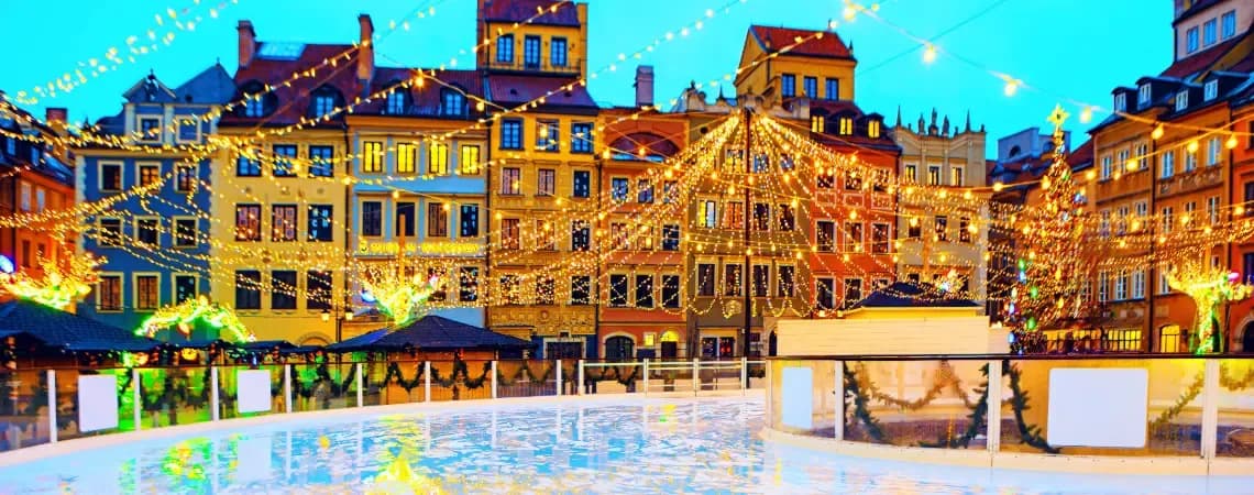 Vánoční trhy ve Varšavě Vánoční trhy ve Varšavě