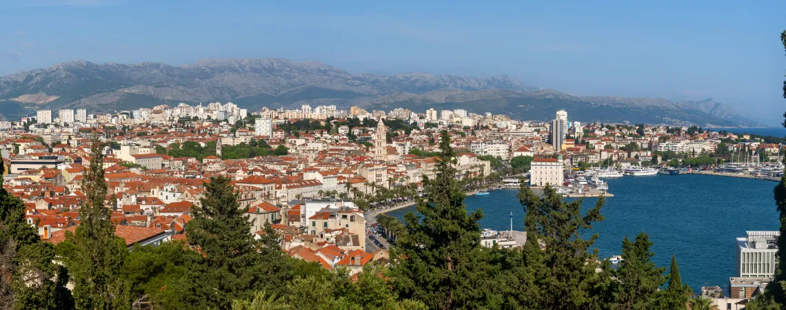 Výhled z kopce Marjan Výhled z kopce Marjan