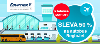 K letence EgyptAir SLEVA na jízdenku RegioJet do Vídně