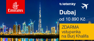 K letence do Dubaje ZDARMA vstupenka na nejvyšší budovu světa!