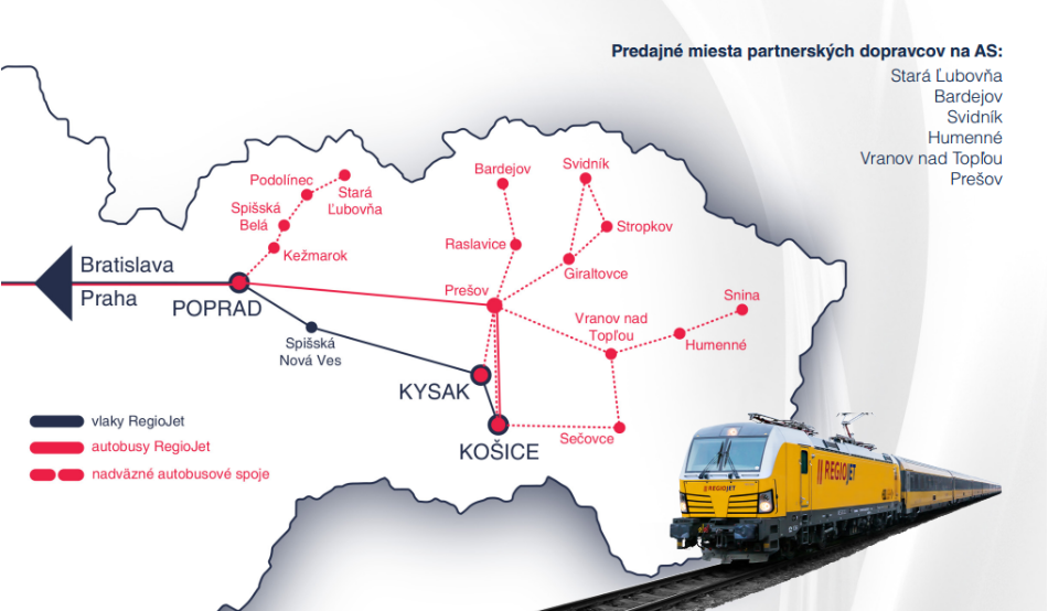 mapa východné SK